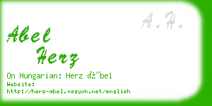 abel herz business card